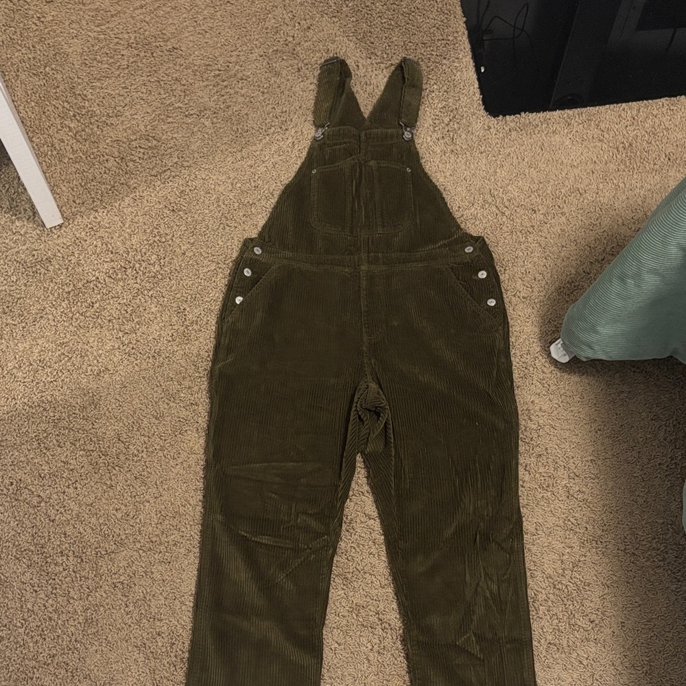 Old Navy Olive Green Corduroy Jumpsuit